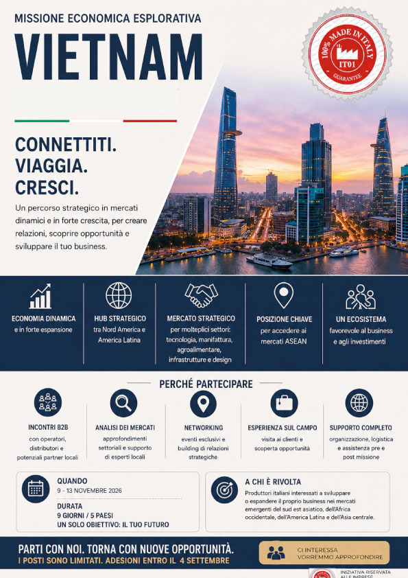 Missione Economica Esplorativa - Nuovi Mercati, Nuove Opportunità